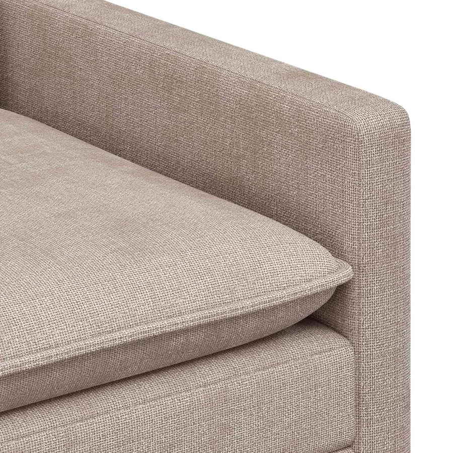 Ensemble de Canapés 2 pcs Beige Polyester - 5