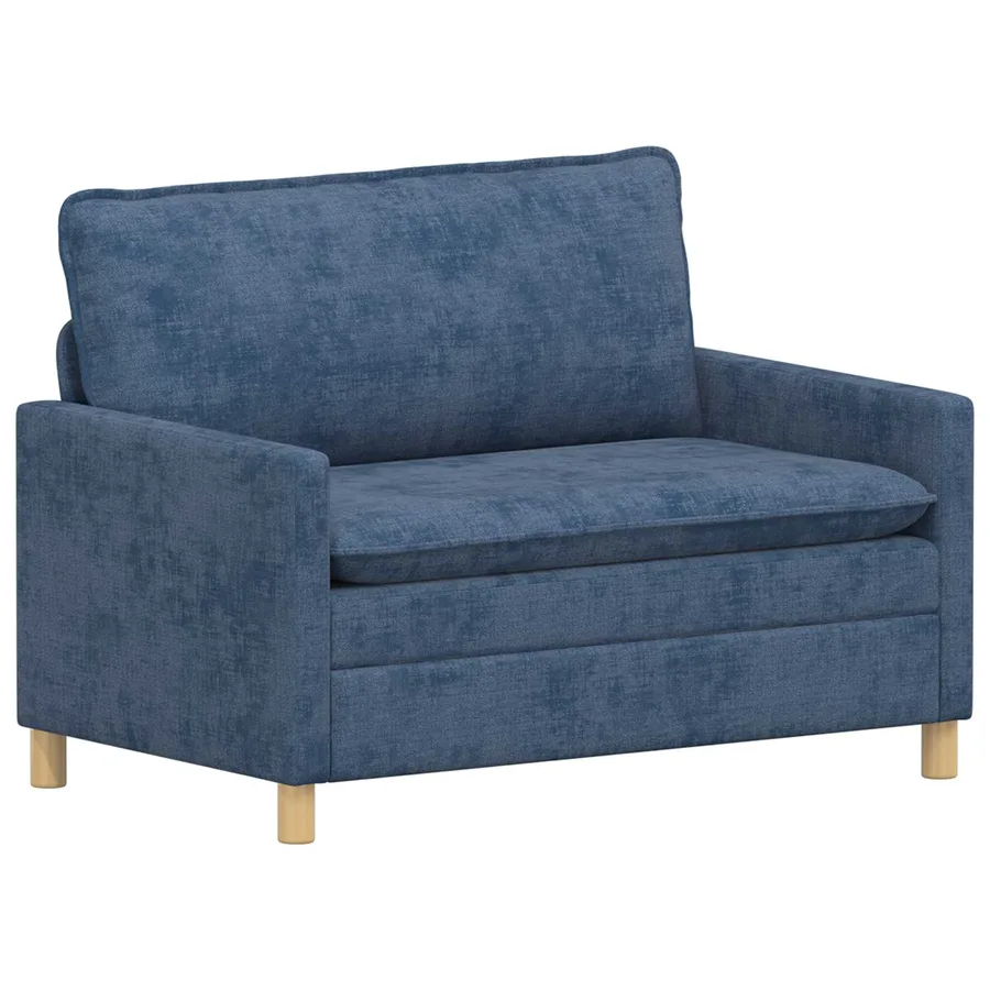 Ensemble de Canapés 2 pcs Bleu Polyester - 4