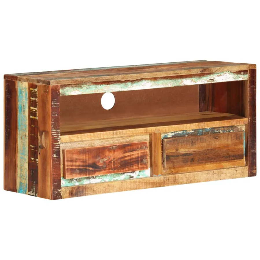 Meubles TV 2 pcs 88x30x40 cm Bois de récupération solide - 13