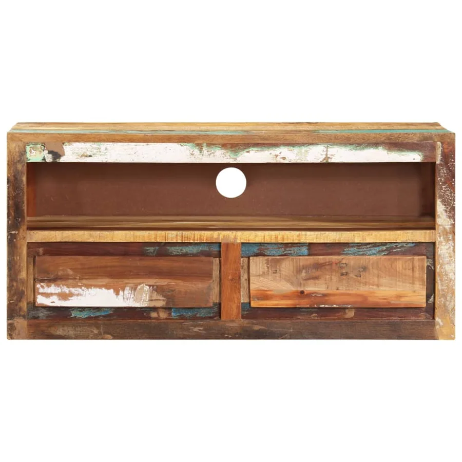 Meubles TV 2 pcs 88x30x40 cm Bois de récupération solide - 3