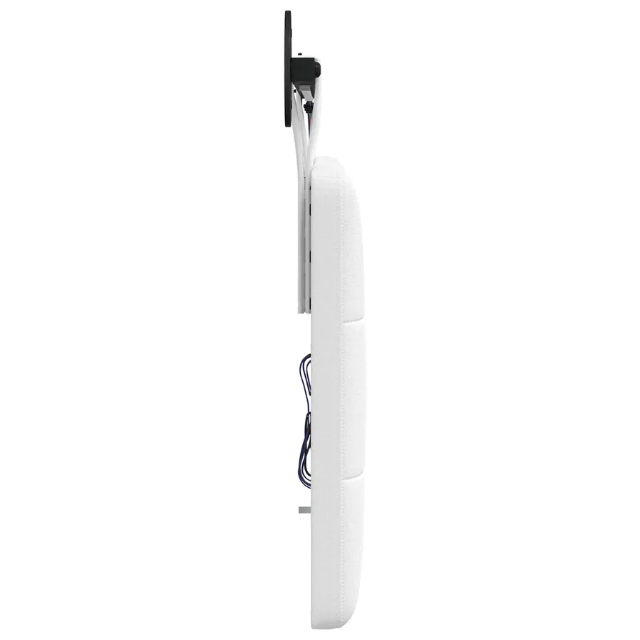 Tête de lit suspendue Avec lumière LED Blanc Tissu - 7