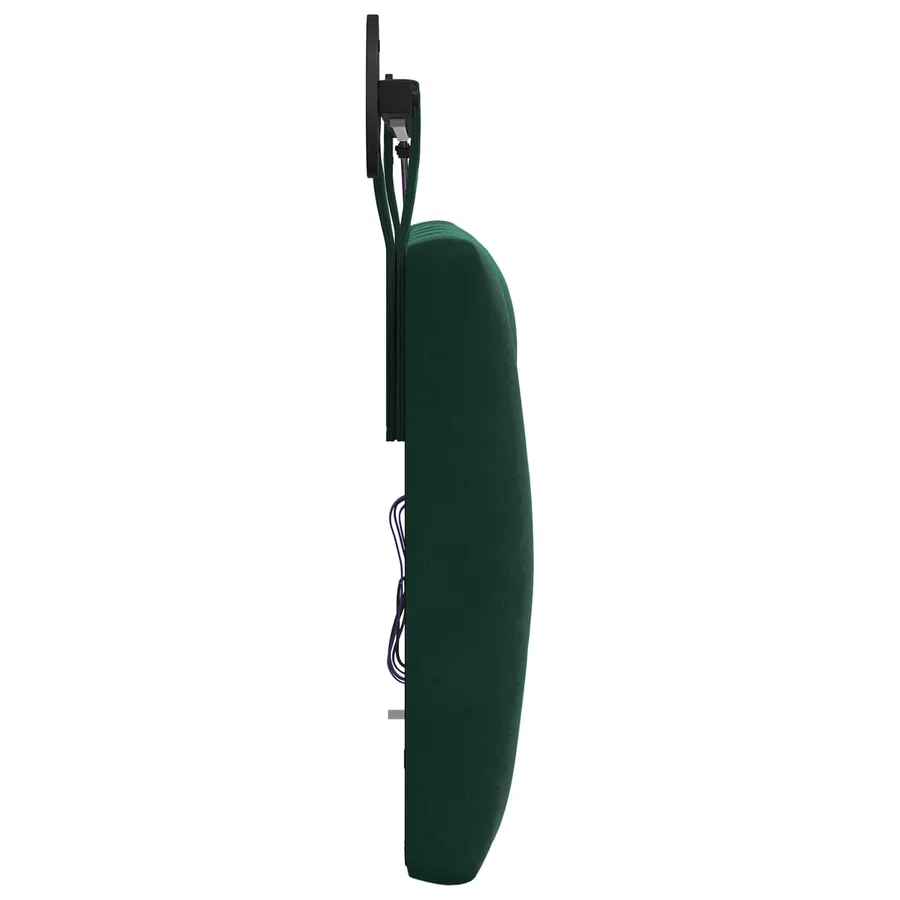 Tête de lit suspendue Avec lumière LED Vert foncé Velours - 7