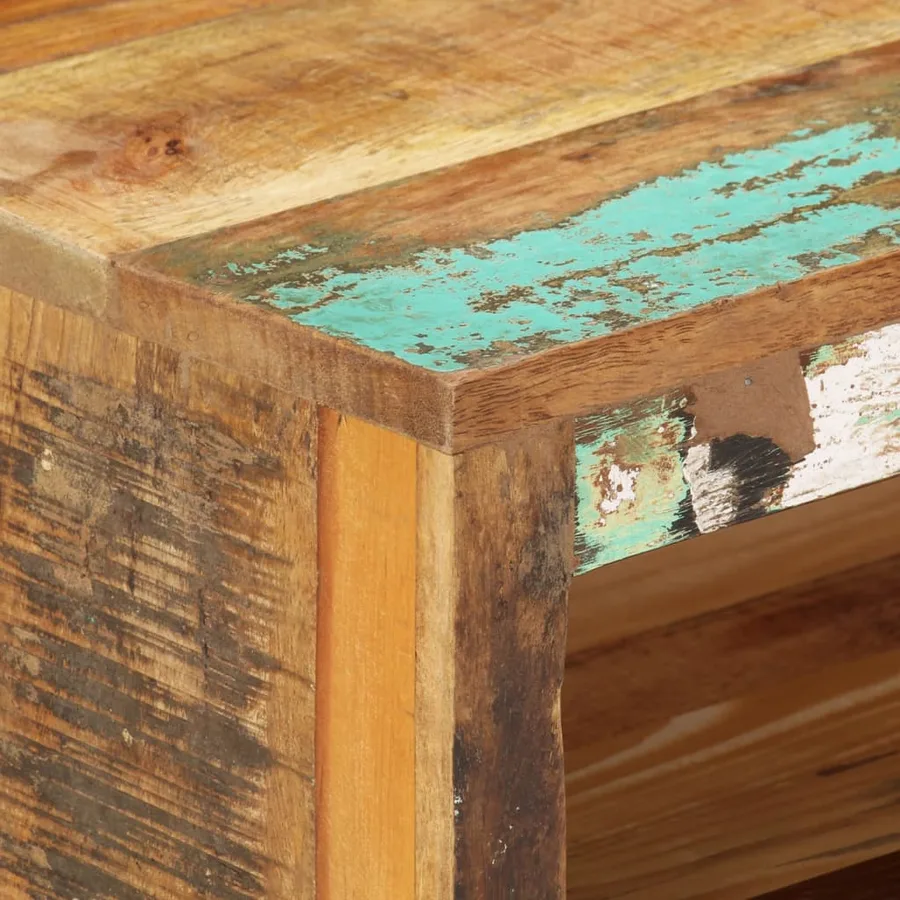 Meuble TV 88x30x40 cm Bois massif de récupération - 11
