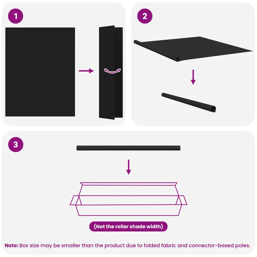 Store roulant extérieur protection UV Noir 165 x 140 cm (L x H) - 15