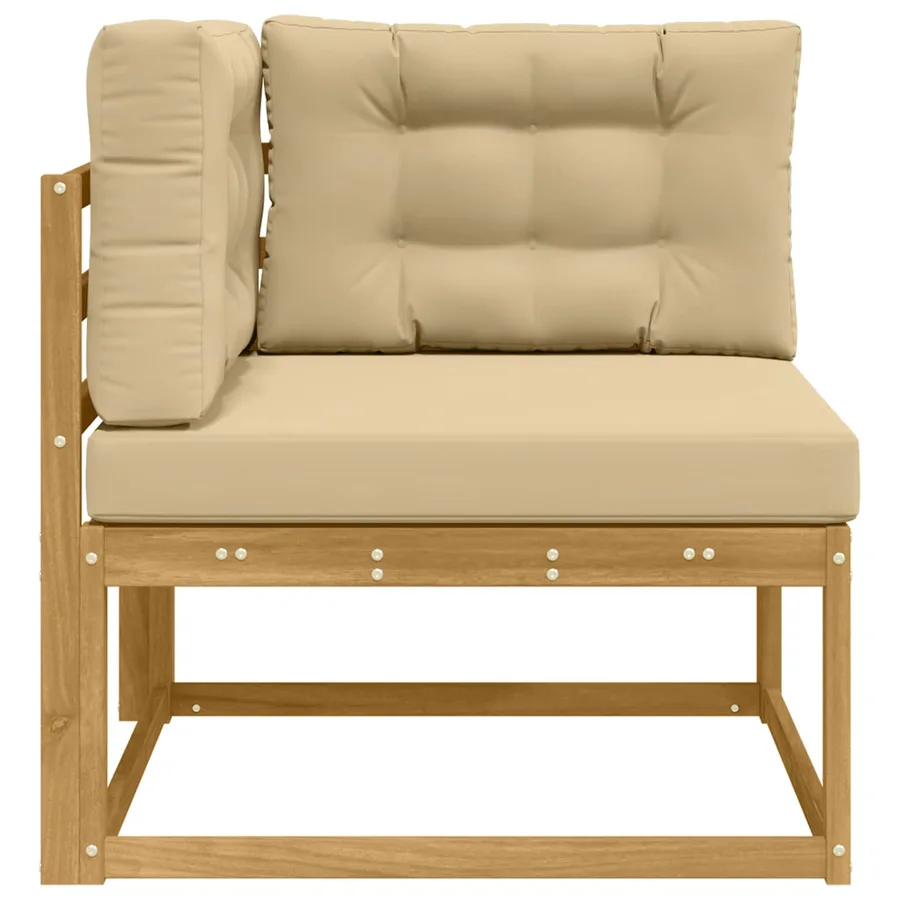 Canapé d'angle extérieur Polyester Blanc - 4