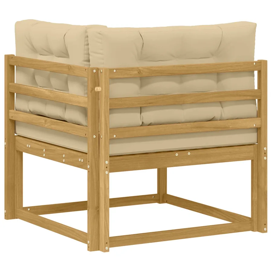 Canapé d'angle extérieur Polyester Blanc - 5