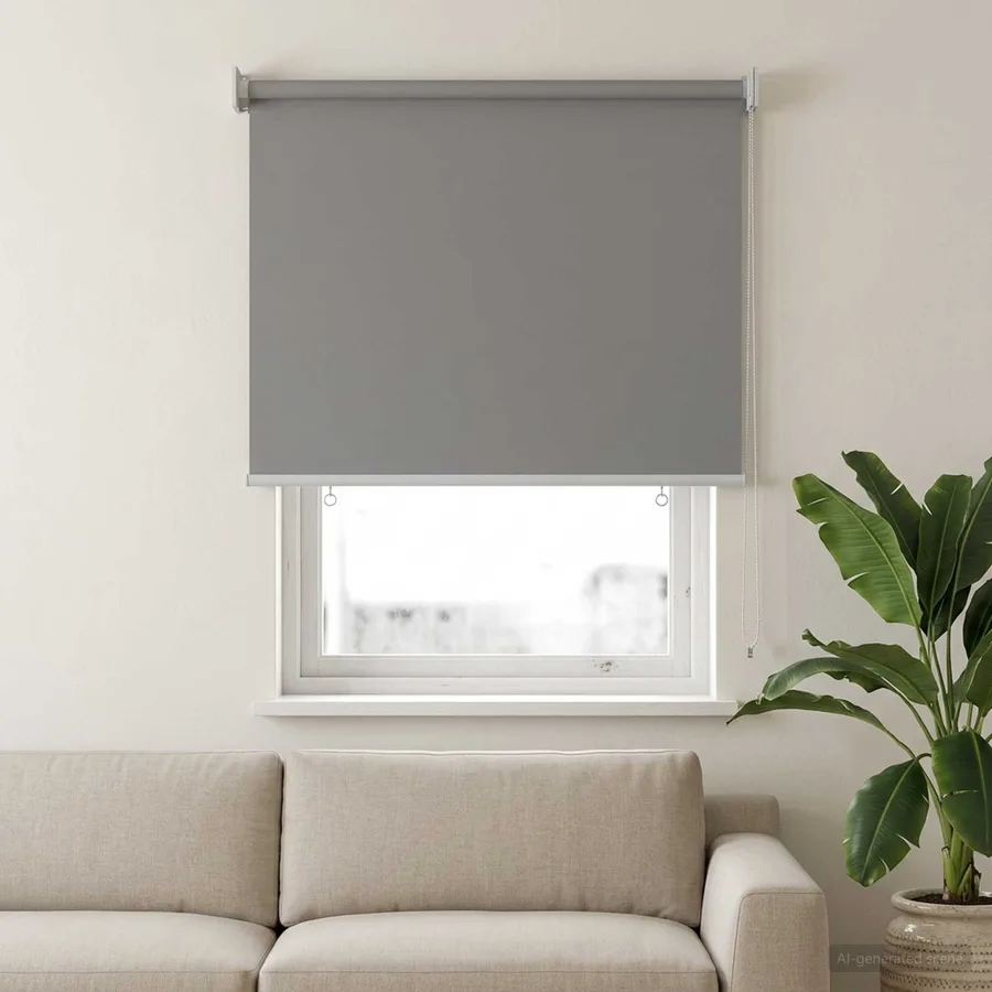 Store roulant extérieur protection UV Gris clair Polyester - 3