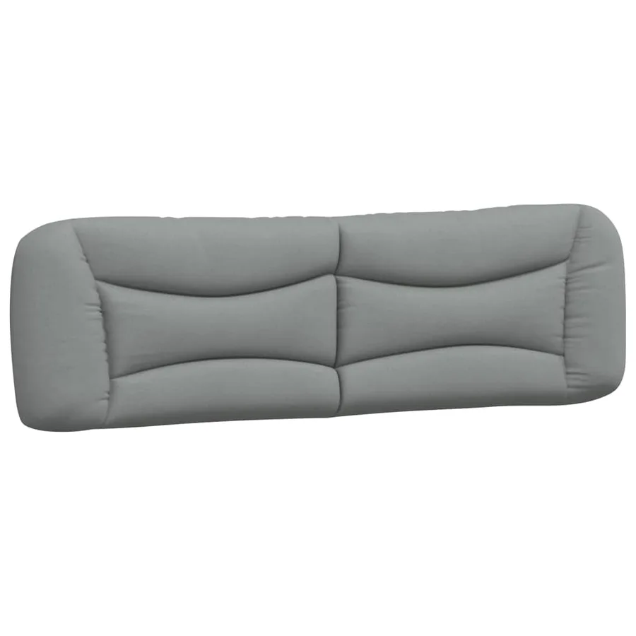 Coussin de tête de lit Hvar gris clair 183 cm tissu - 2