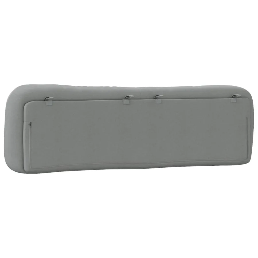 Coussin de tête de lit Hvar gris clair 183 cm tissu - 7