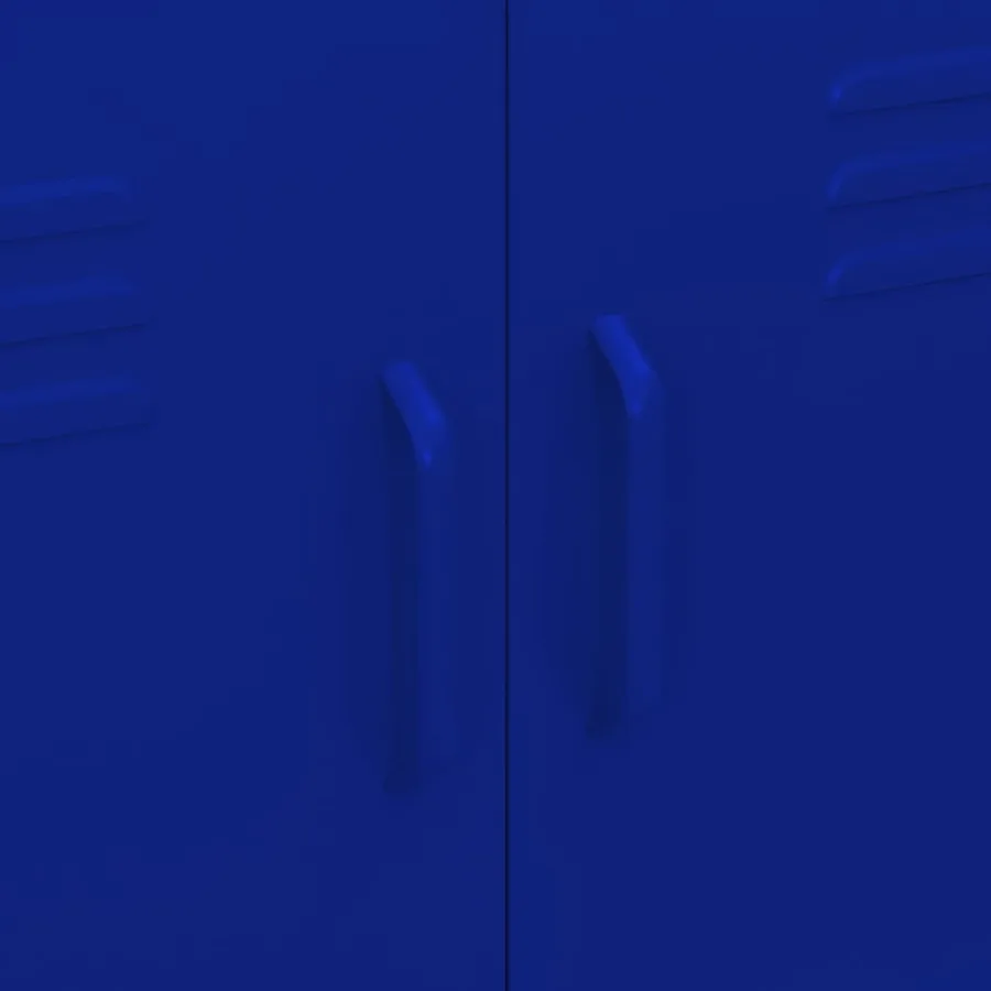Armoire de rangement Bleu marine 80x35x101,5 cm Acier - 7