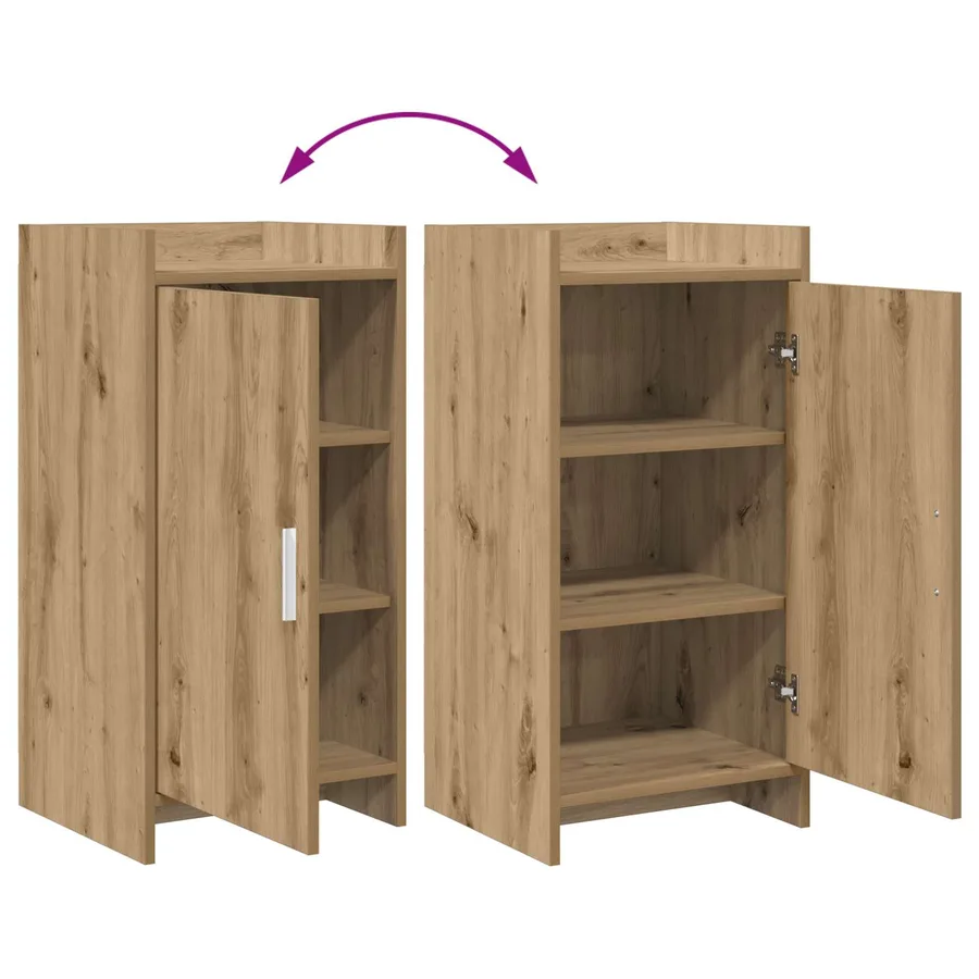 Buffet Chêne artisanal 40 x 36 x 80 cm Bois d'ingénierie - 9