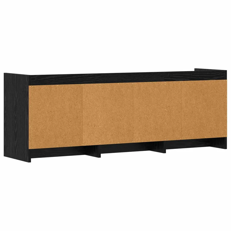 Meuble TV 130 x 33 x 47 cm Chêne noir Bois d'ingénierie - 7
