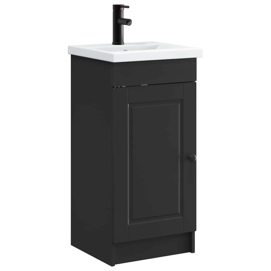 Meuble de salle de bain avec évier Noir 42 x 40 x 84,5 cm - 2