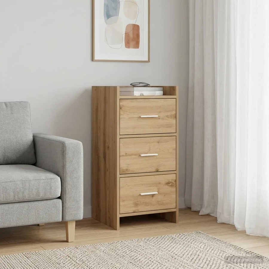 Buffet Chêne artisanal 40 x 36 x 80 cm Bois d'ingénierie