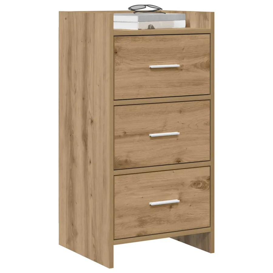Buffet Chêne artisanal 40 x 36 x 80 cm Bois d'ingénierie - 3