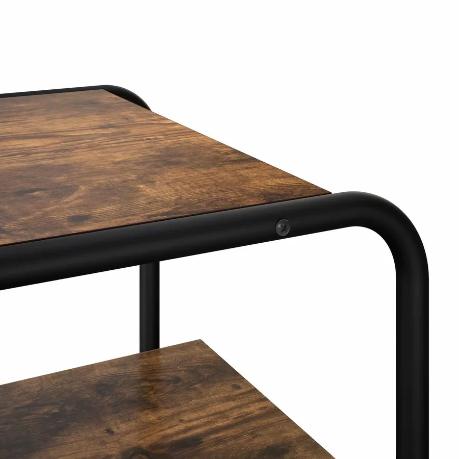 Table console Chêne fumé 80 x 41 x 75 cm Bois d'ingénierie - 6