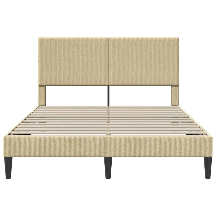Cadre de lit avec tête de lit Gris Vert Clair 140 x 200 cm - 4