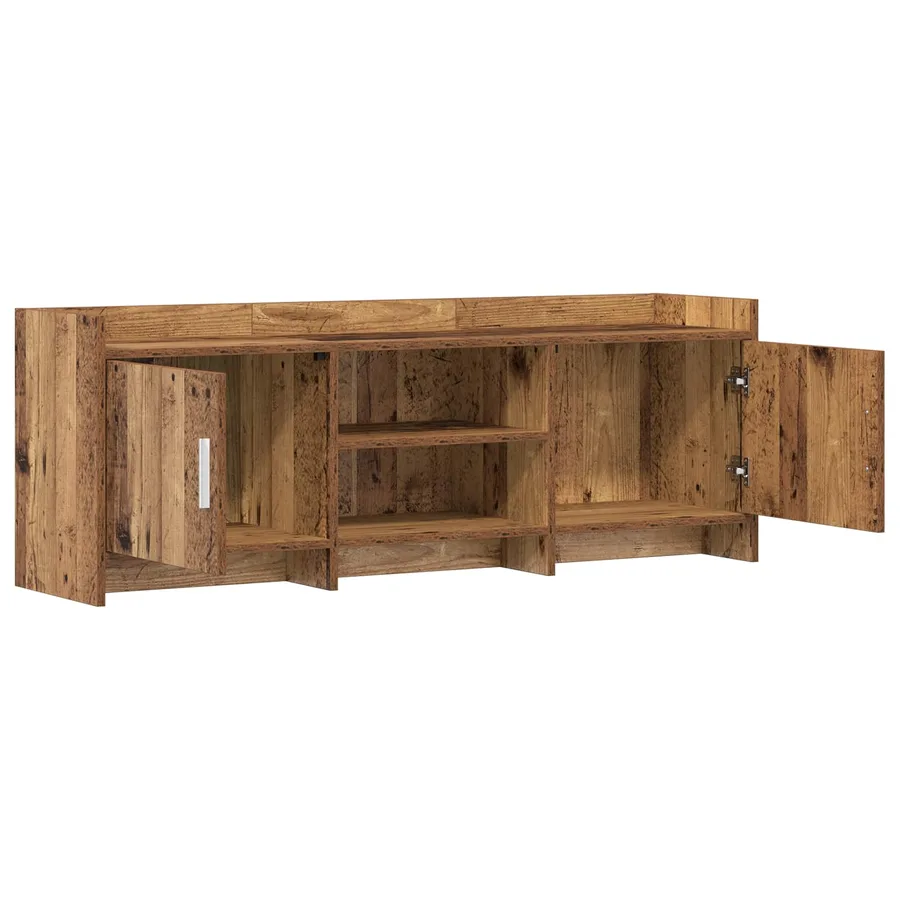 Meuble TV 130 x 33 x 47 cm Bois ancien Bois d'ingénierie - 4