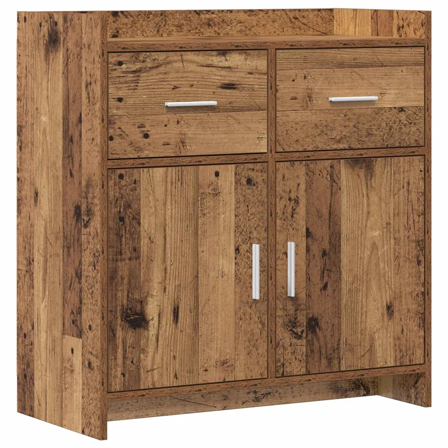 Buffet Bois ancien 75 x 36 x 80 cm Bois d'ingénierie - 2
