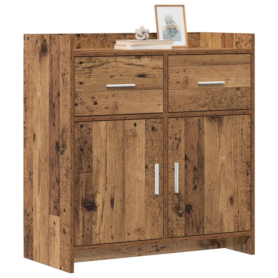 Buffet Bois ancien 75 x 36 x 80 cm Bois d'ingénierie - 3