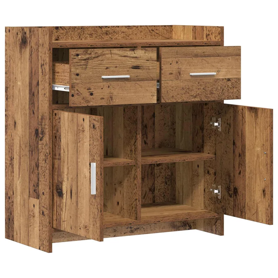 Buffet Bois ancien 75 x 36 x 80 cm Bois d'ingénierie - 4