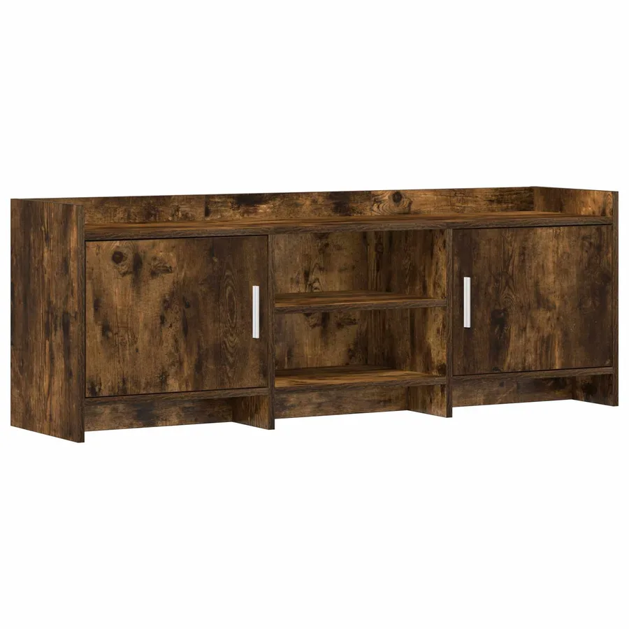 Meuble TV 130 x 33 x 47 cm Chêne fumé Bois d'ingénierie - 2