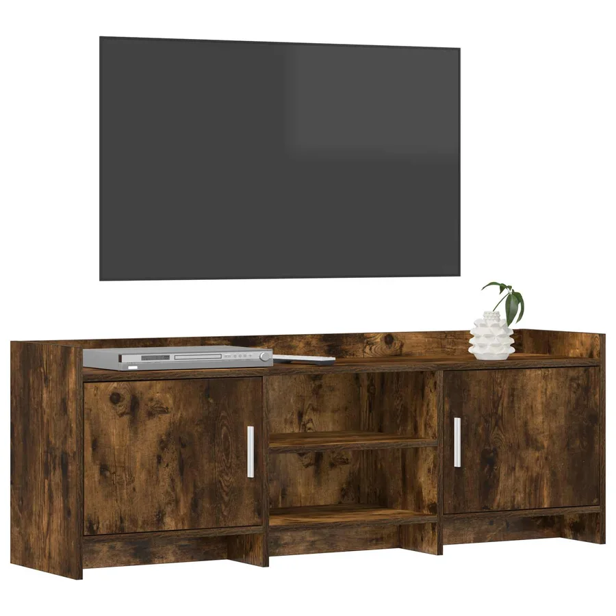 Meuble TV 130 x 33 x 47 cm Chêne fumé Bois d'ingénierie - 3