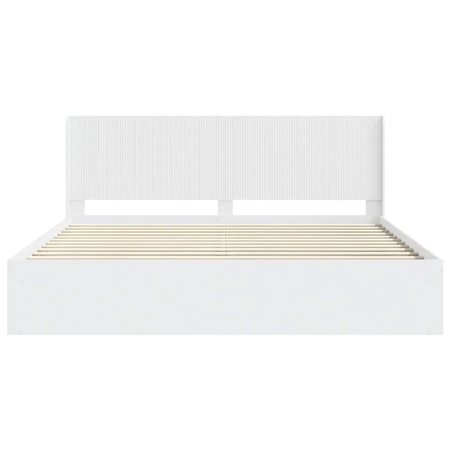 Cadre de lit avec rangement et tête de lit 2 pc - 5