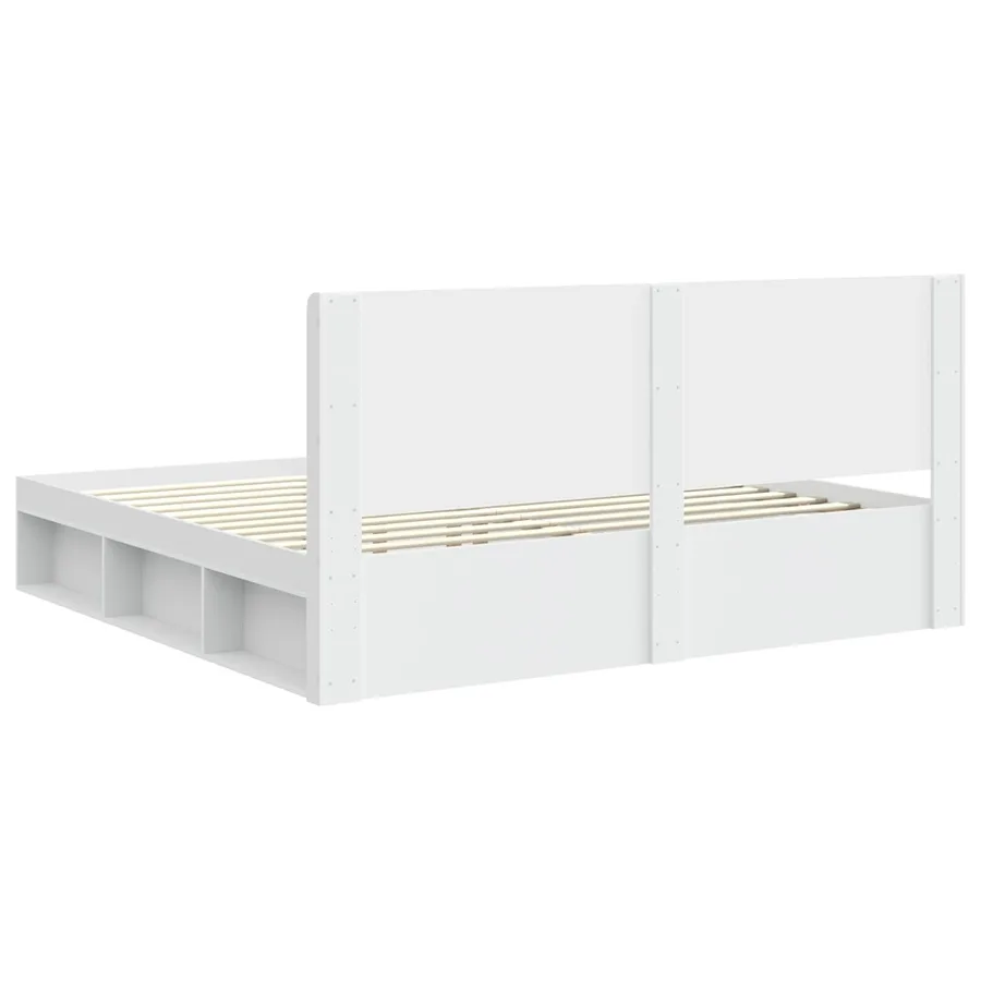 Cadre de lit avec rangement et tête de lit 2 pc - 7
