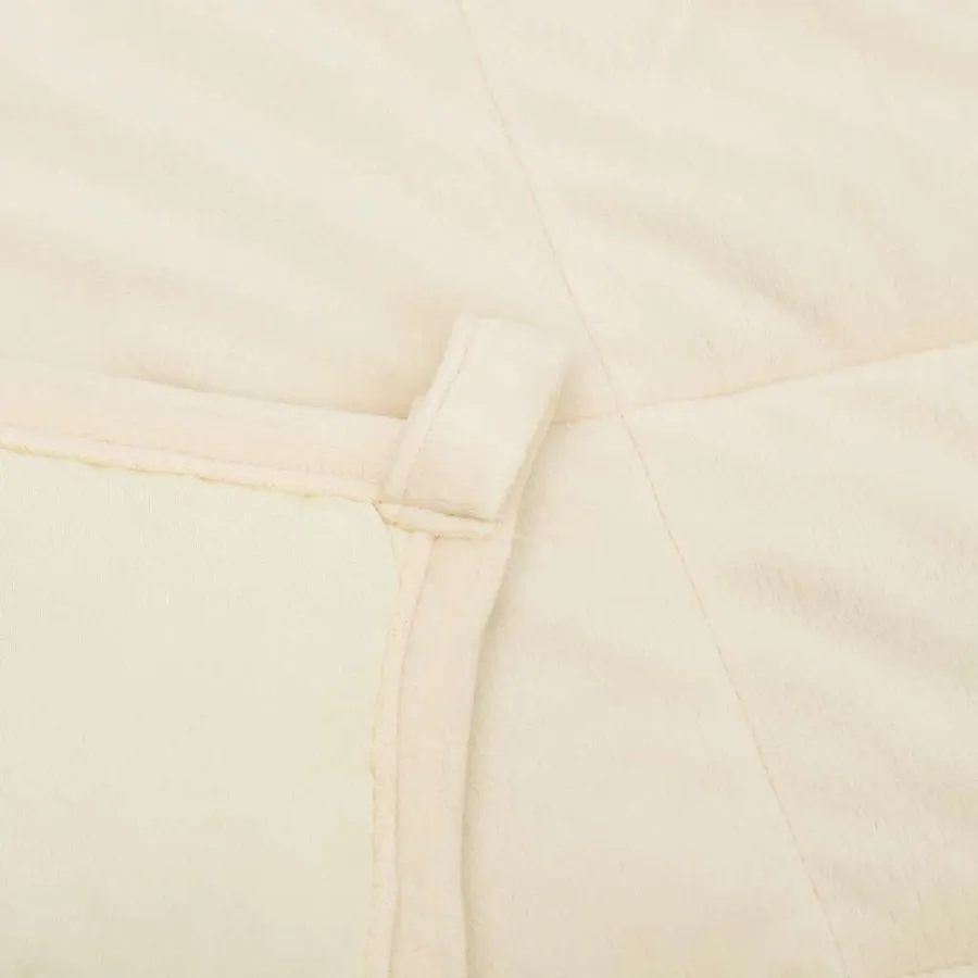 Couverture lestée Crème clair 120x180 cm 5 kg Tissu - 5