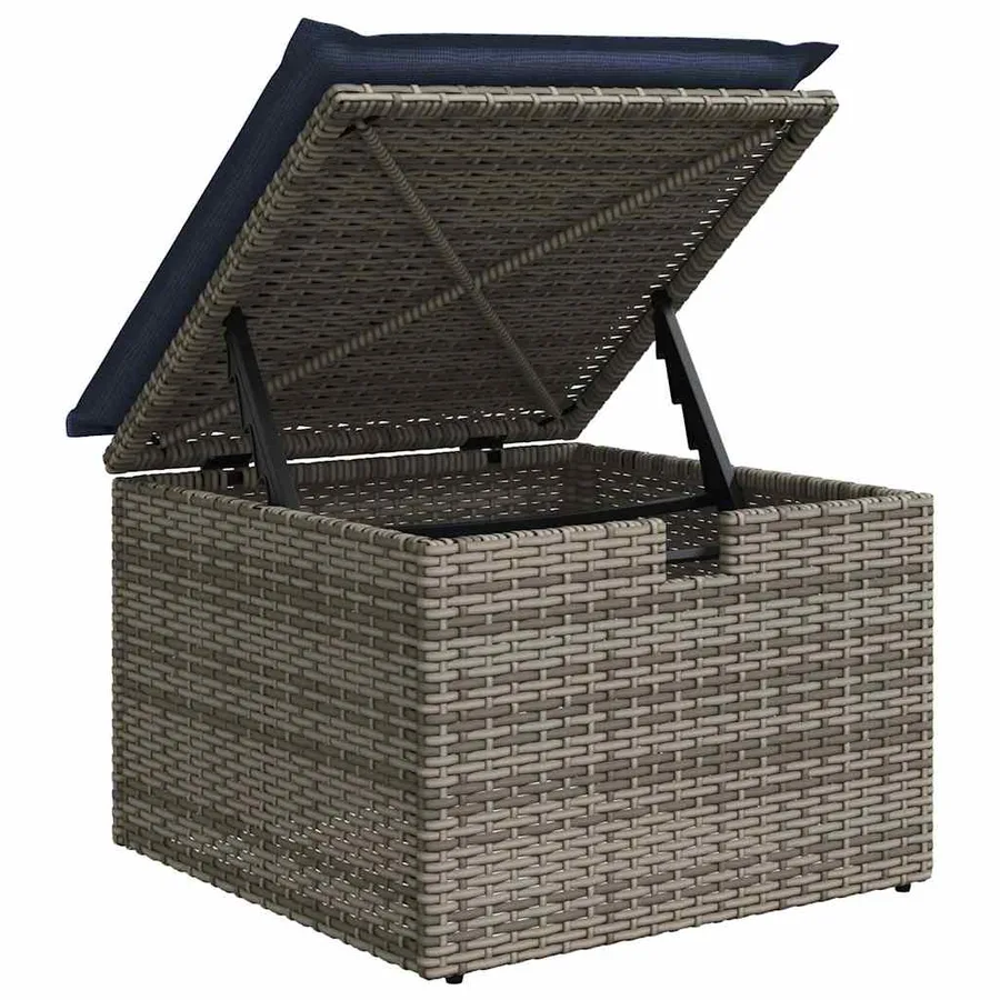 Ensemble de Canapés avec coussin 3 pcs polyrotin - 11