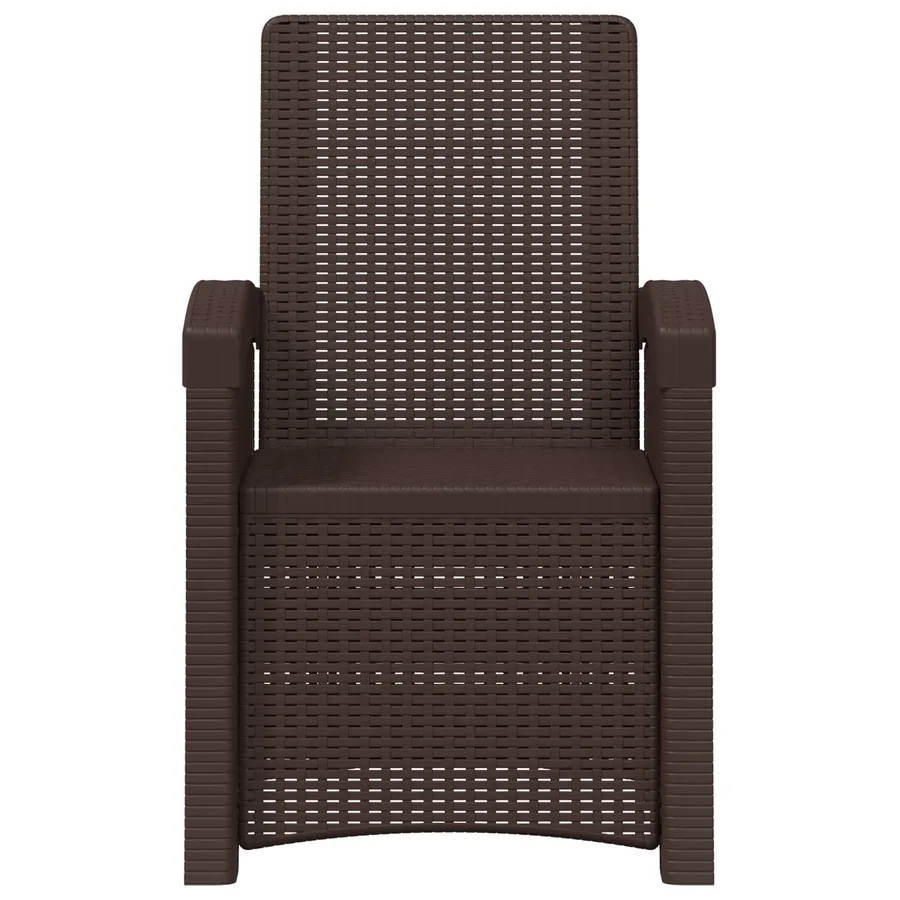 Chaise de jardin inclinable imitant le rotin 2 pcs Anthracite - 25