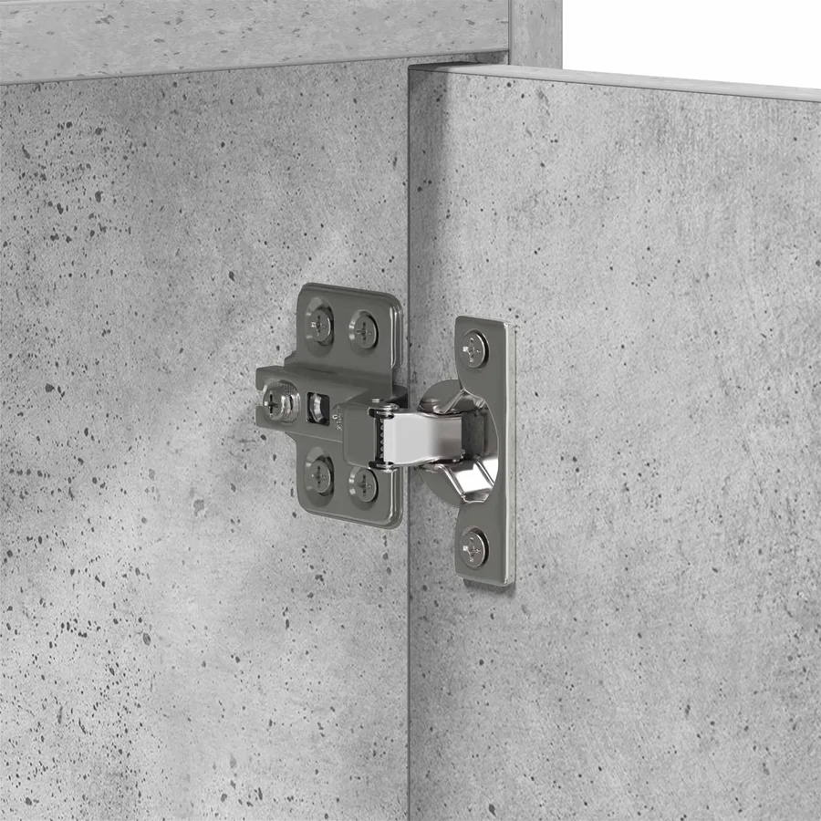 Meuble TV 168 x 33 x 47 cm Gris béton Bois d'ingénierie - 8