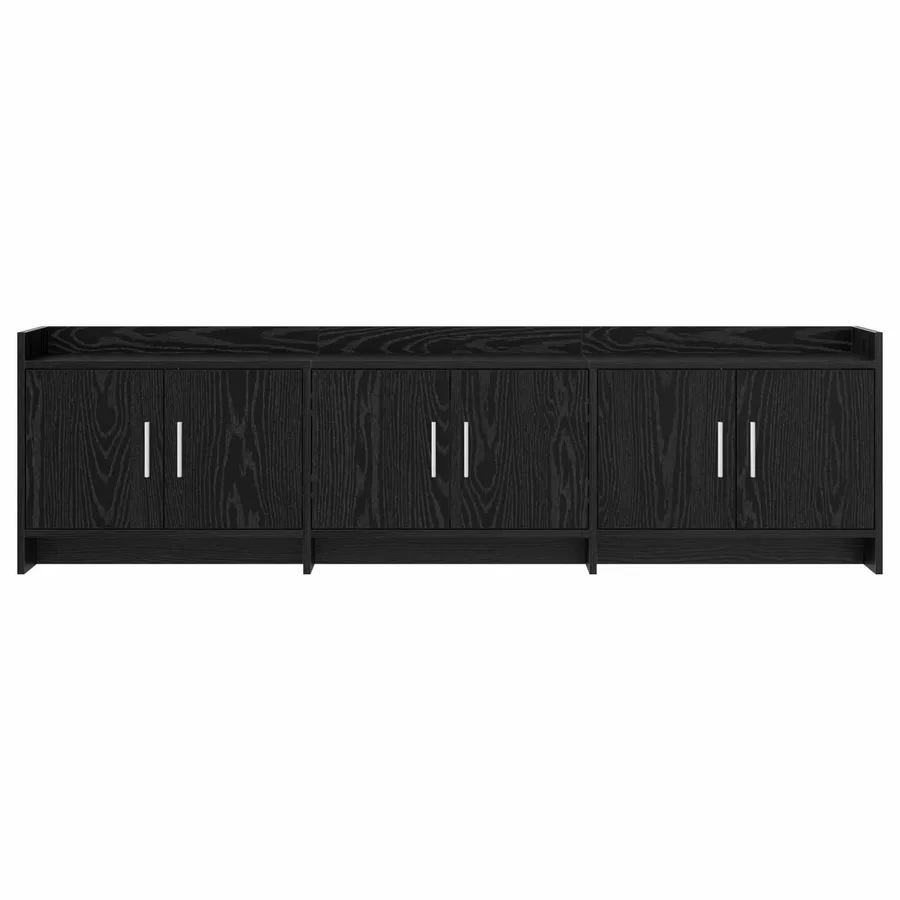 Meuble TV 168 x 33 x 47 cm Chêne noir Bois d'ingénierie - 5