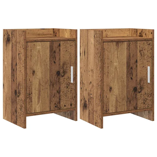 Tables de chevet 2 pcs Bois ancien 40 x 30 x 60 cm