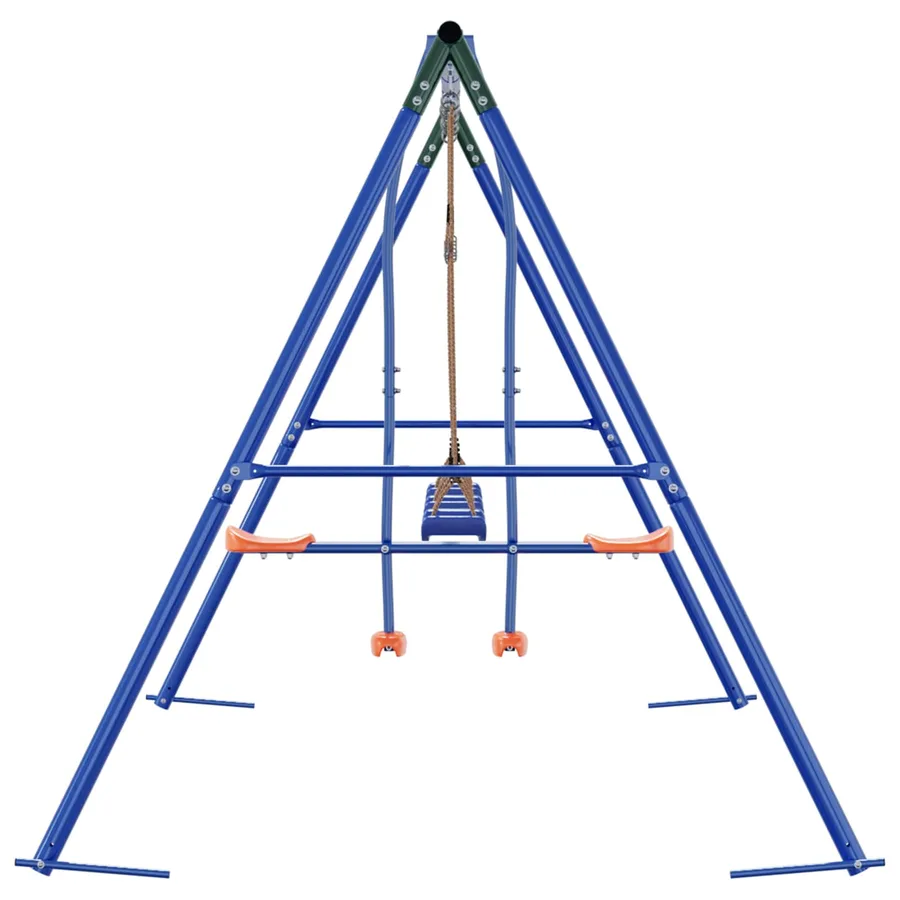Ensemble de balançoires d'extérieur Multicolore Acier et PE - 5
