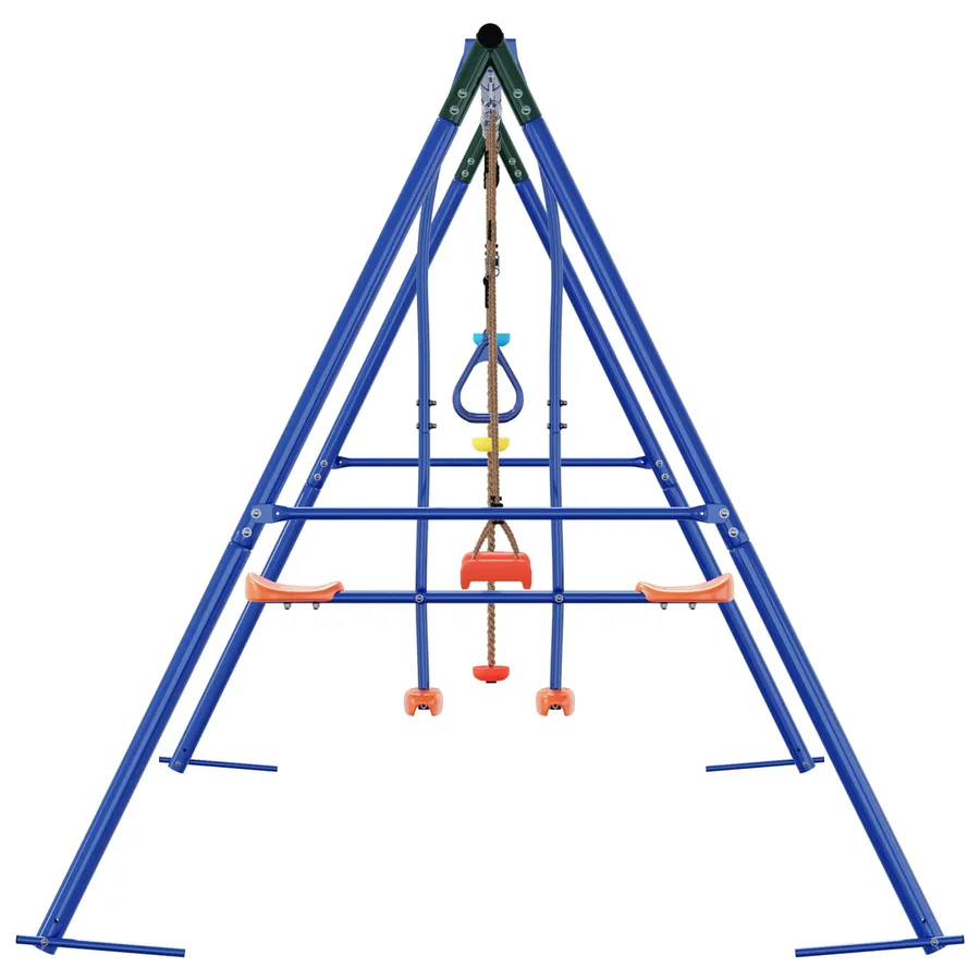 Ensemble de balançoires d'extérieur Multicolore Acier et PE - 5