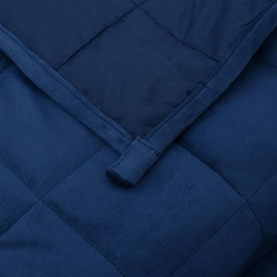 Couverture lestée Bleu 220x240 cm 15 kg Tissu - 5