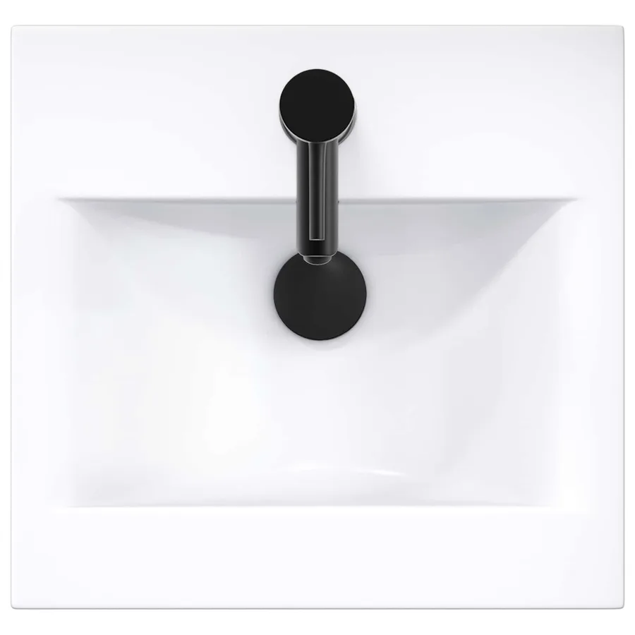 Meuble de salle de bain avec évier Sonoma gris - 7