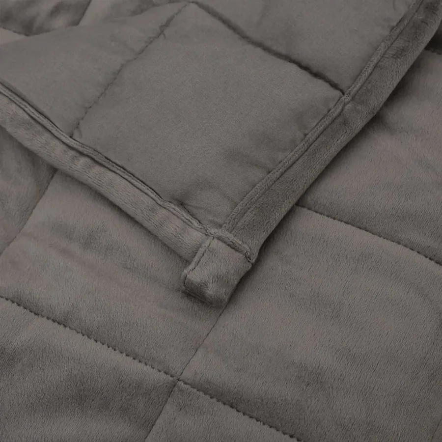 Couverture lestée Gris 200x220 cm 9 kg Tissu - 5