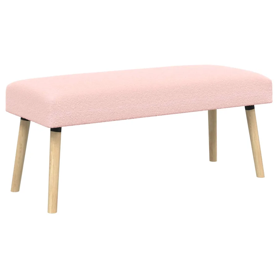 banc Uni Rose 110 x 40 x 46 cm Bouclé - 2