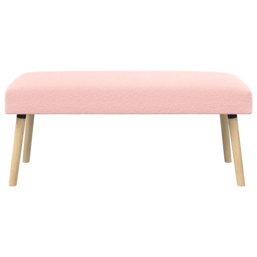 banc Uni Rose 110 x 40 x 46 cm Bouclé - 5