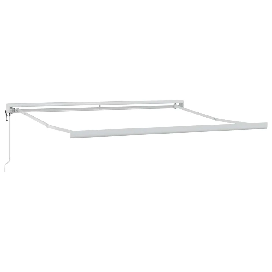 Auvent rétractable Gris clair et blanc 350 x 250 cm - 3