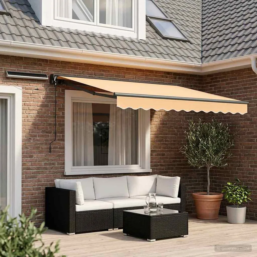 Auvent rétractable électrique Sable 3 x 2 m