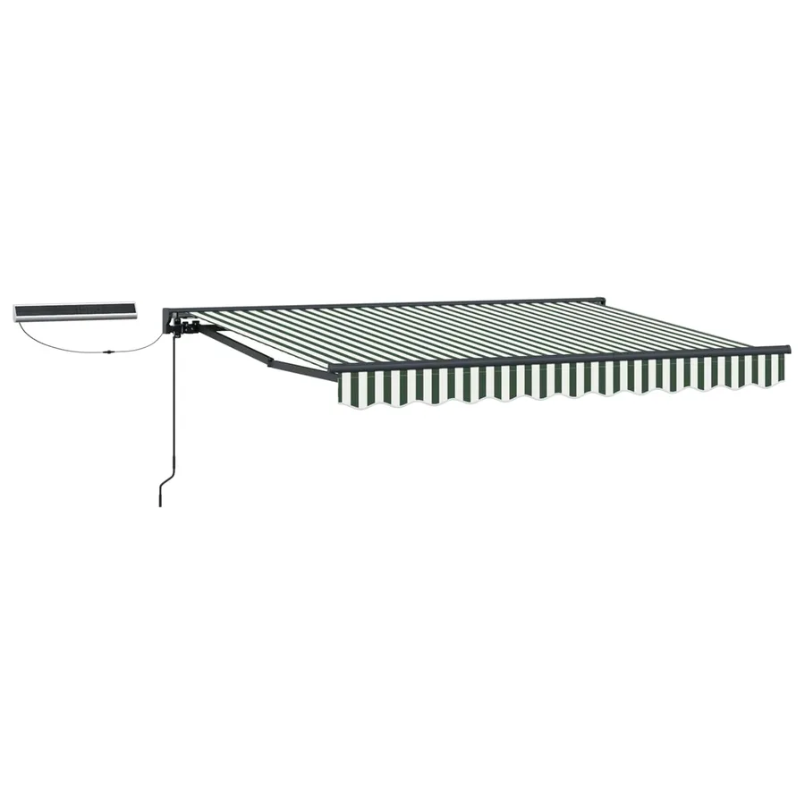 Auvent rétractable électrique Vert, Blanc, Anthracite 3,5 x 2 m - 2