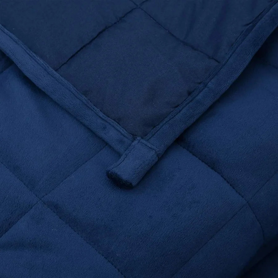Couverture lestée Bleu 155x220 cm 7 kg Tissu - 5