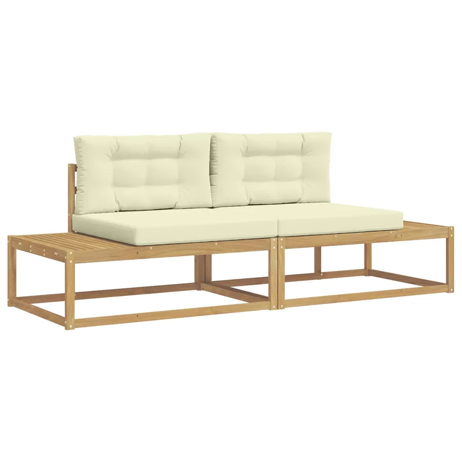 Ensemble de canapés d'extérieur Blanc 230,5 x 83 x 73 cm - 2