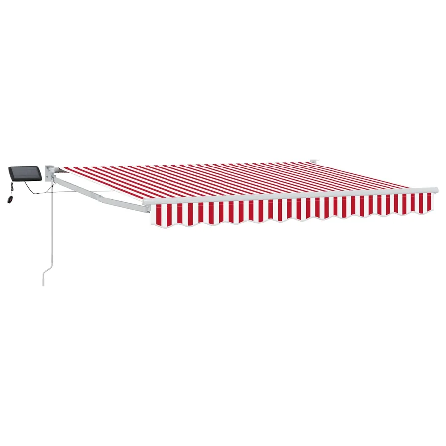 Store rétractable manuel avec LEDs Rouge et Blanc 2,5 x 2 m - 2