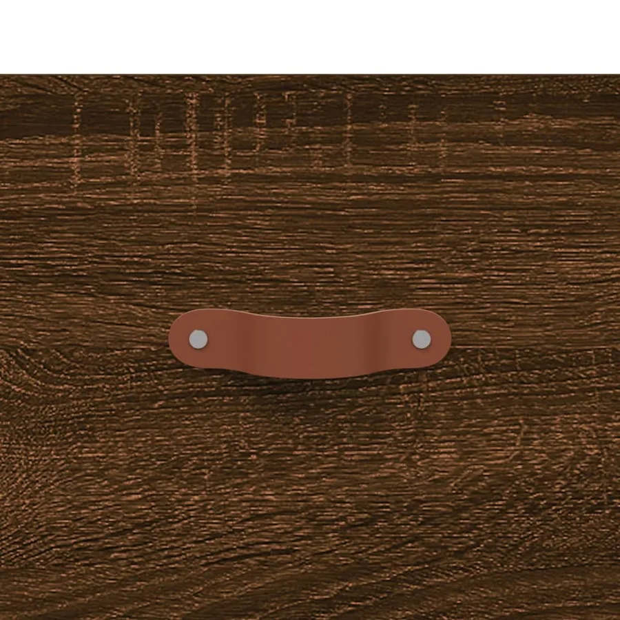 Table basse chêne marron 90x50x40 cm bois d'ingénierie - 10