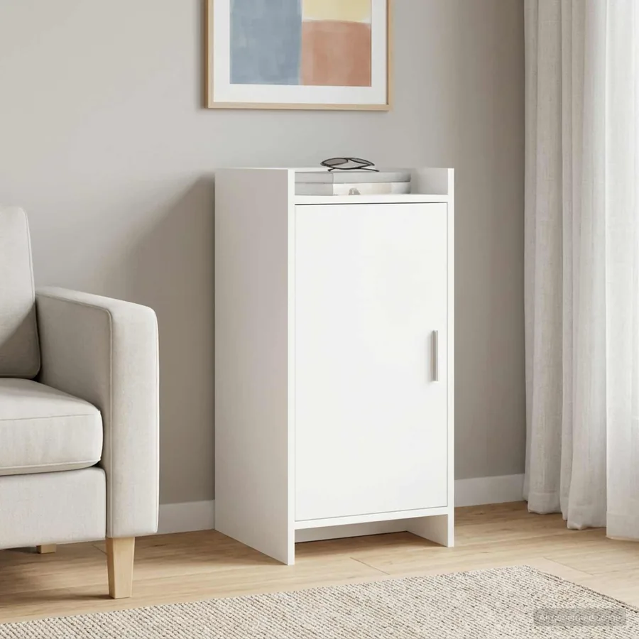 Buffet Blanc 40 x 36 x 80 cm Bois d'ingénierie
